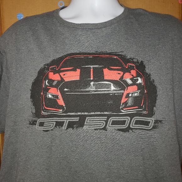 SHELBY GT 500 GRAY T SHIRT SIZE XL - Picture 3 of 10